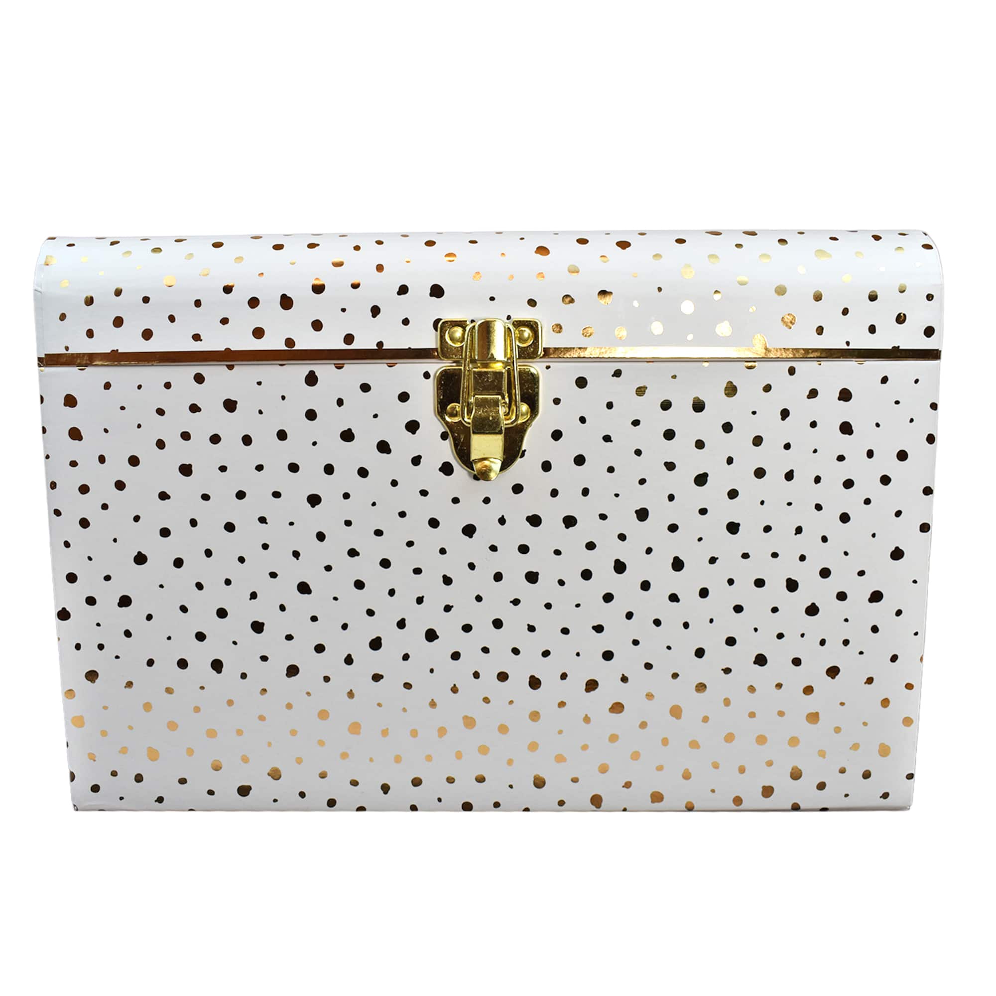 Medium Gold Dots Trunk Box by Ashland®